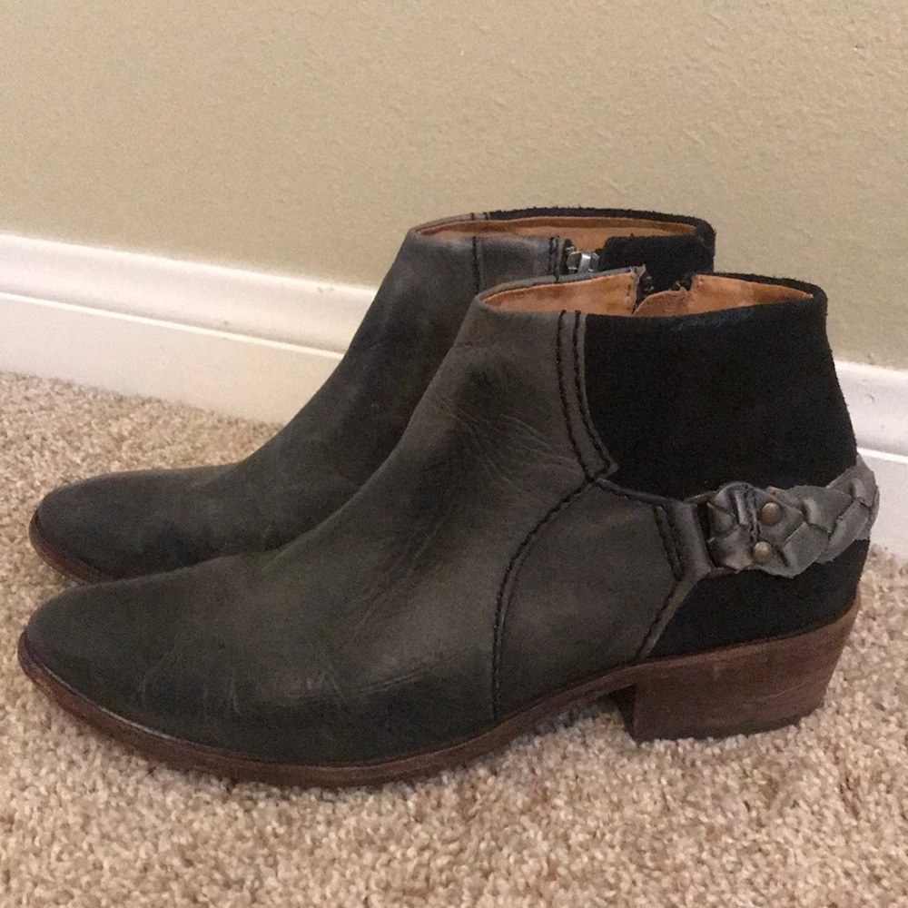 H by Hudson two toned bootie
